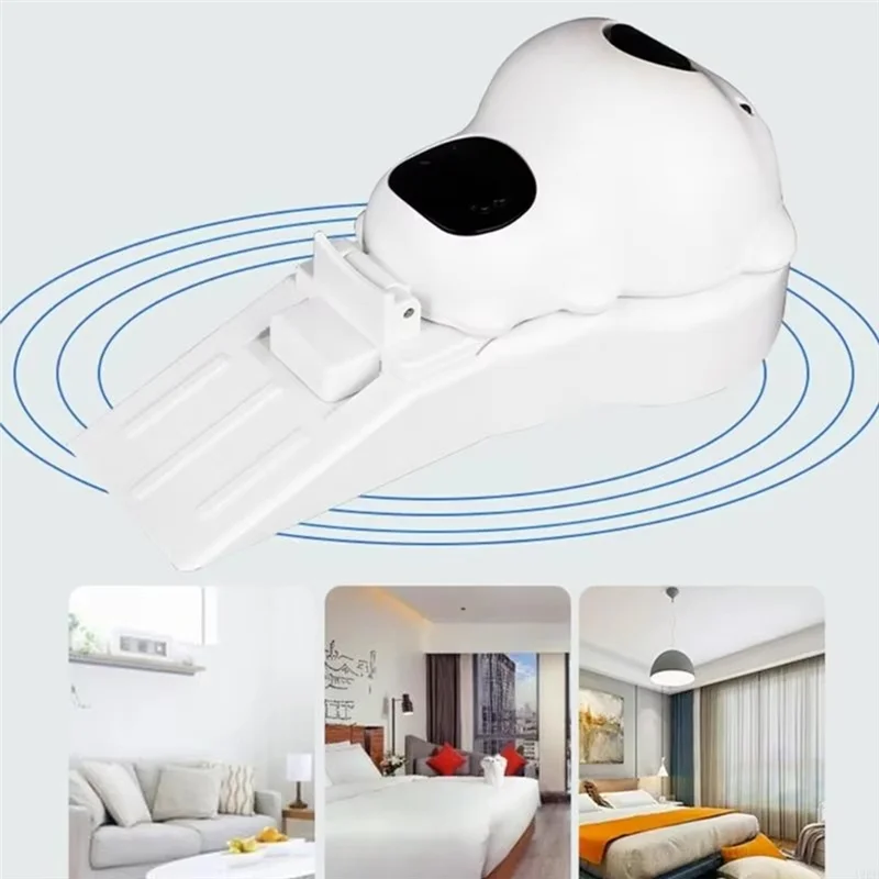 -N21R A2BD Door Stopper Alarm, Cartoon Design With 120DB Alarm And Anti-Slip Mat For Travel And Home Security