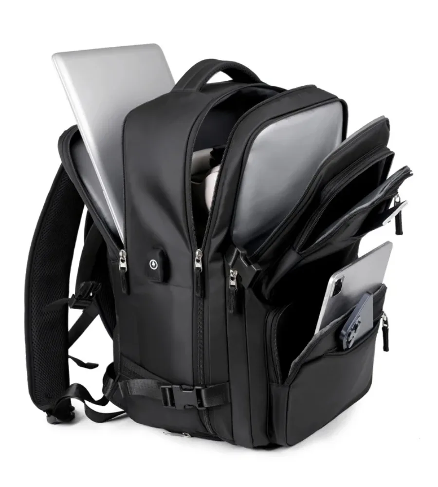 Dual-Gender Large-Capacity Backpack With Independent Shoe Compartment And Wet-Dry Separation For Travel