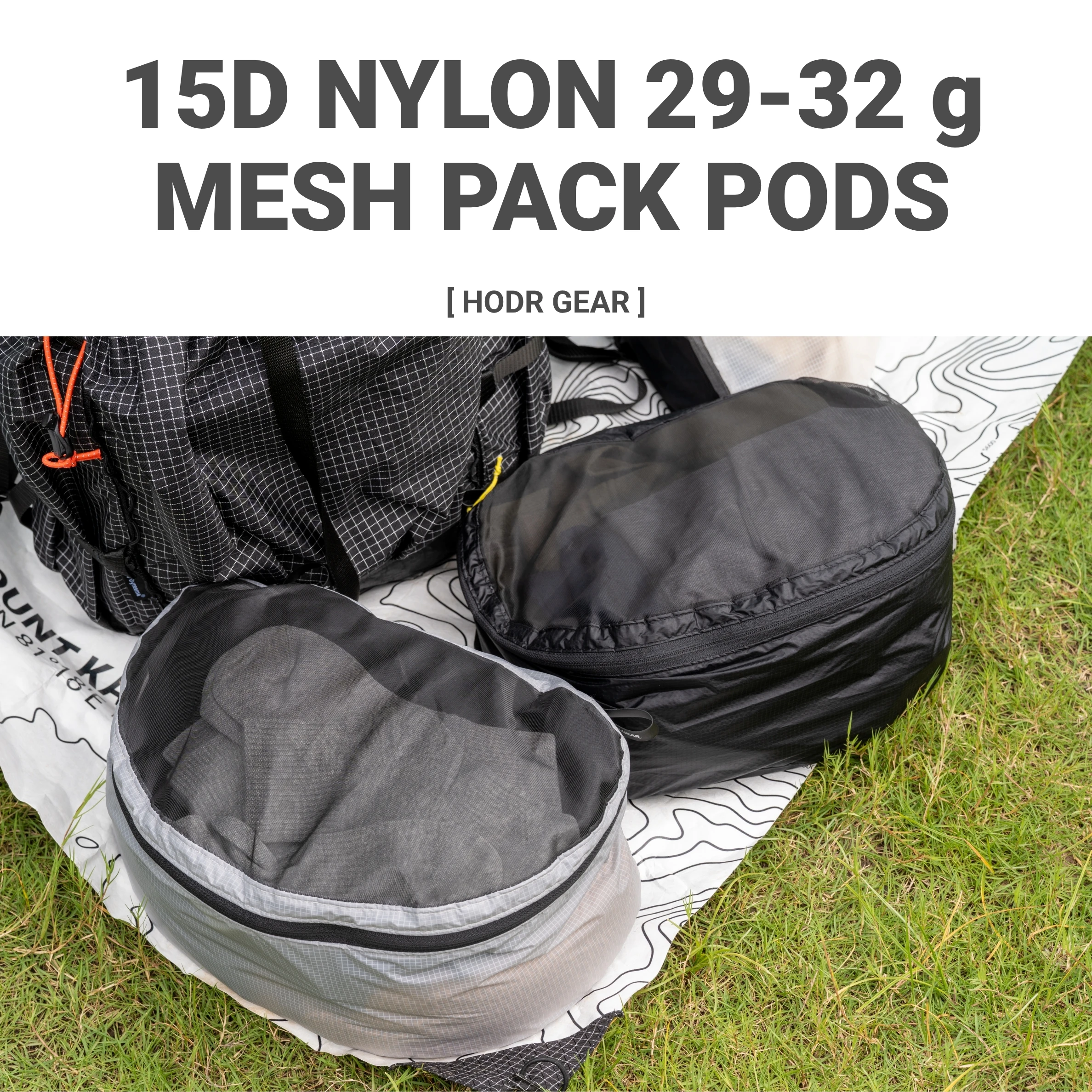 Mesh Top Layering - [HODR GEAR] Plecak z siatkowym przegrodowym
