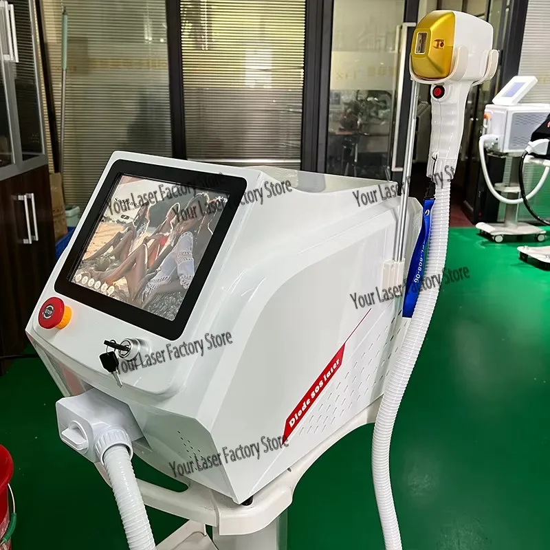 2026 High Power Permanent 755 808 1064 940 Nm Ice Platinum Titanium 4 Wavelength Diode Hair Remove Machine
