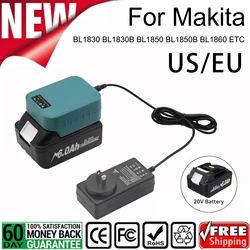 14.4V-18V Lithium Battery Charger For Makita BL1830 Replacement, Portable Compact Charger, BL1840 BL1850 BL1860 Split Charger