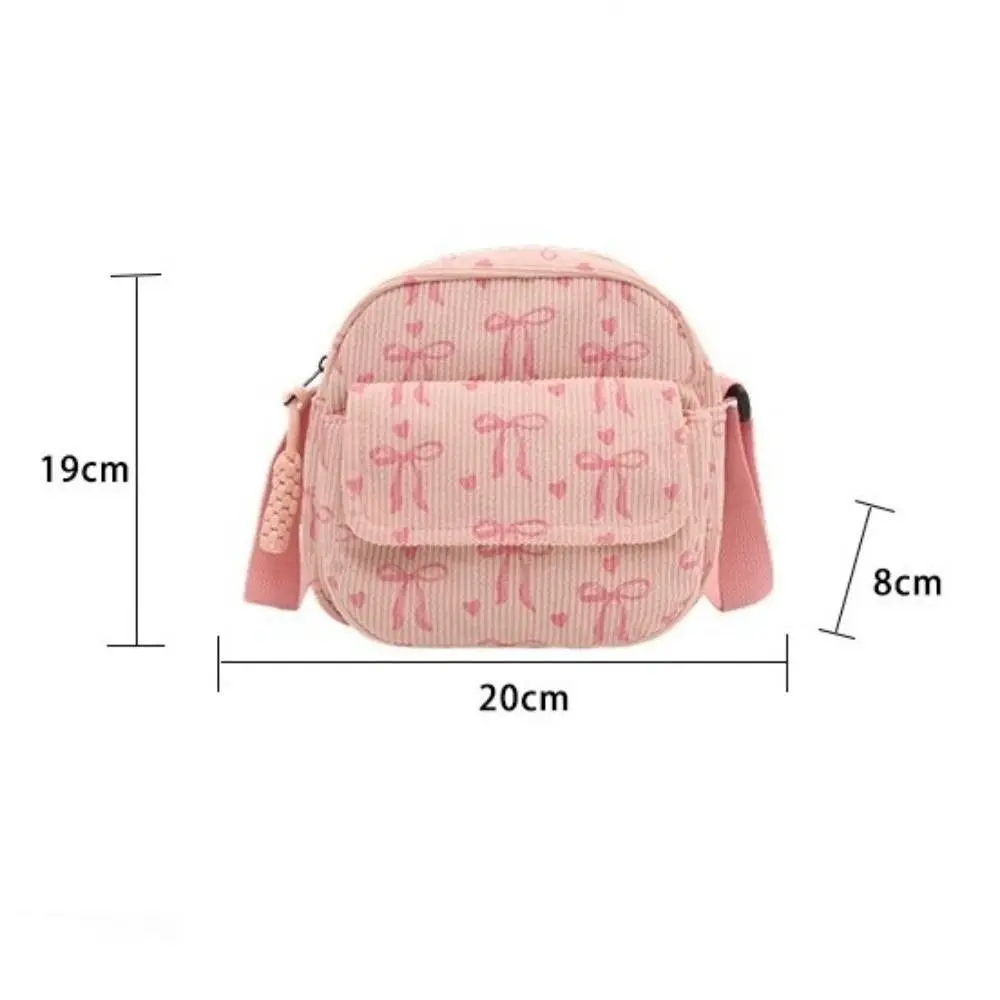 Women's Corduroy Small Shoulder Bag Teenager Girl Crossbody Bag Bolsa Cute Tote Student Street Korean Harajuku Messenger Bags view 6