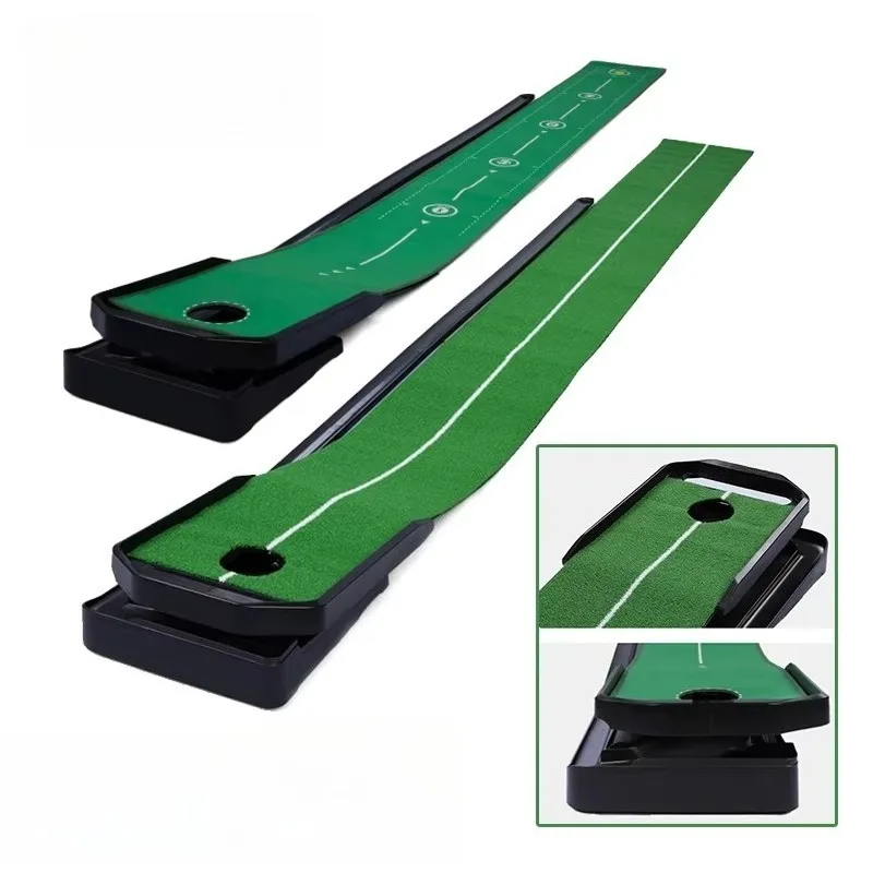 Simulate Green Court Adjustable Slope Training Mat Simple Installation Require Little Room For Indoor Putting Exercise Sessions