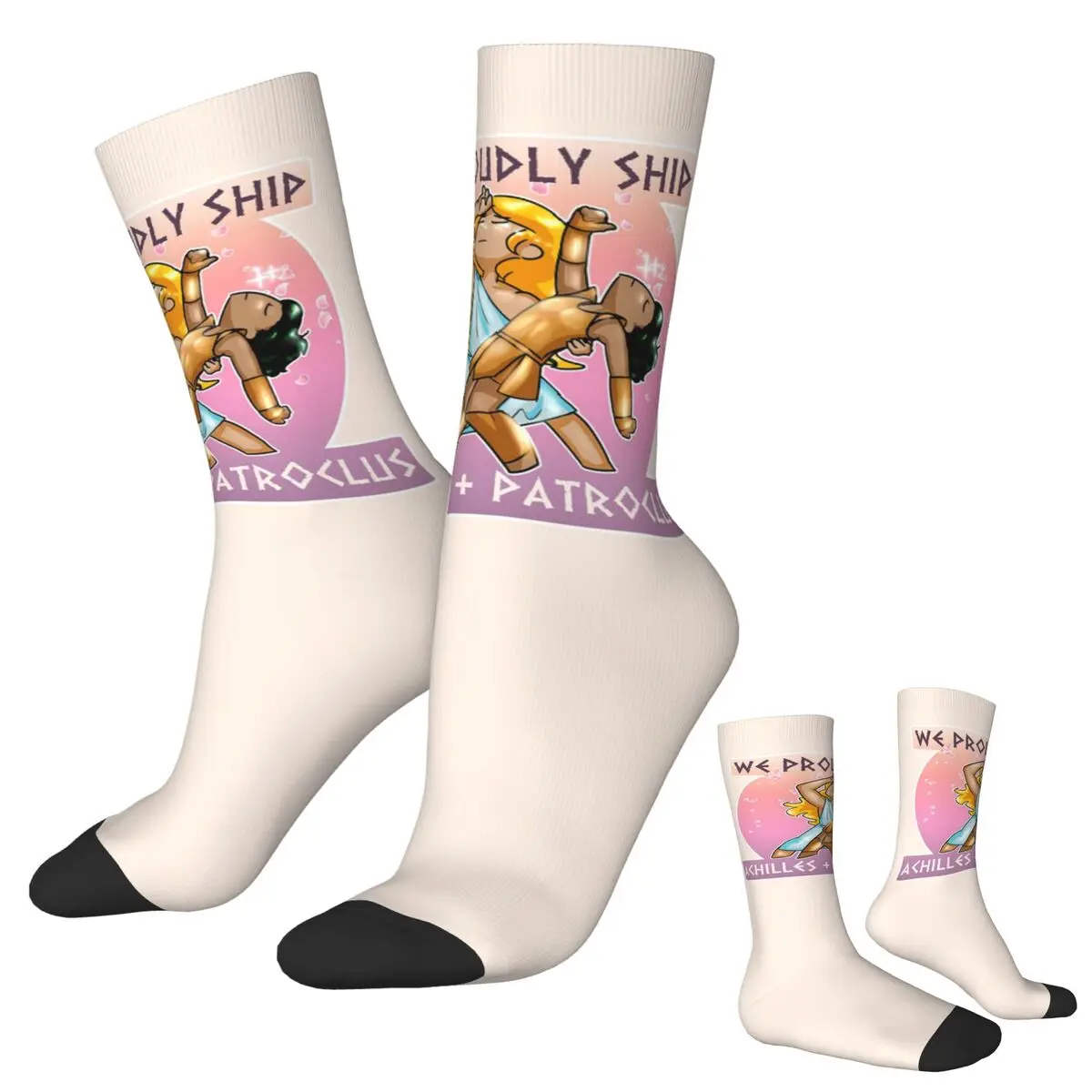 

Носки Achilles + Patroclus, супер мягкие чулки в стиле Харадзюку, всесезонные длинные носки, аксессуары для унисекс, рождественские подарки