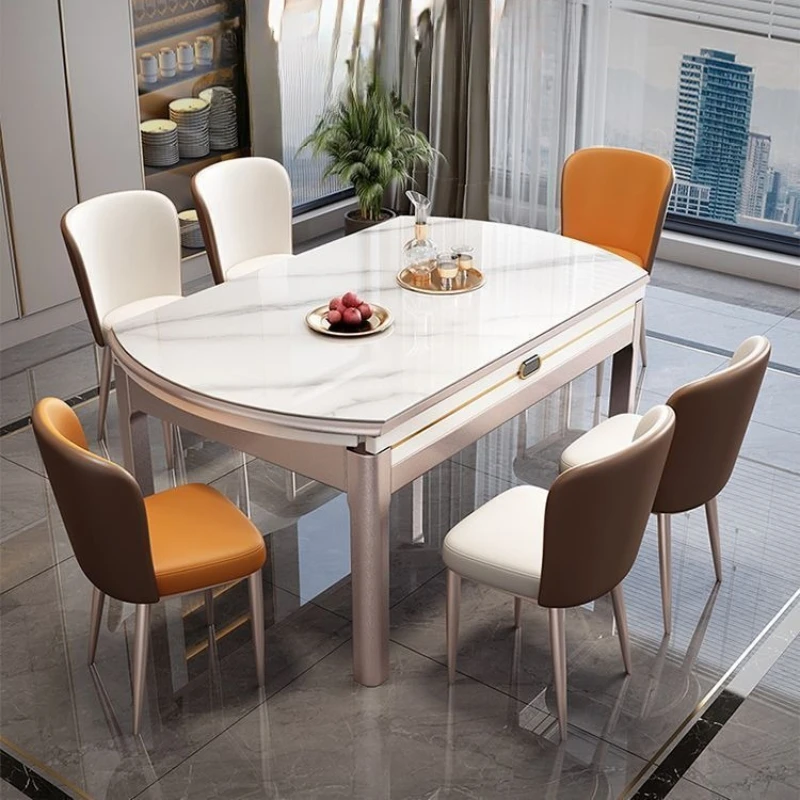 Eating Legs Dining Tables Modern Luxury Luxury Modern Dining Tables Round Space Saving Mesa Comedor Luxury Home Furniture