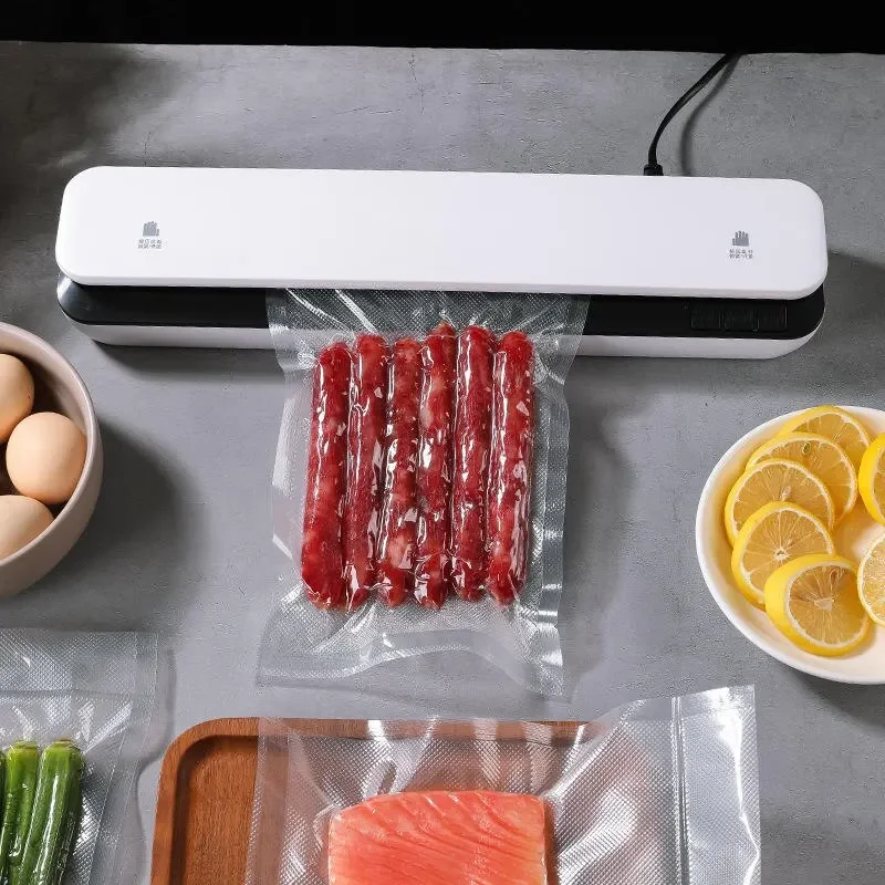 Vacuum Sealer with 30cm Sealing Dry/Moist/Oily/Powder Universal Food Sealed Packaging Kitchen Food Storage Seal With 10pcs Bags