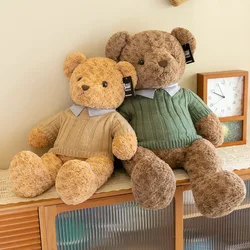 Brown Bear Toy Princess Plush Doll A Bear In A Sweater A Girl'S Birthday Present Boy'S Couch Pillow Bear Doll 30cm And 40cm