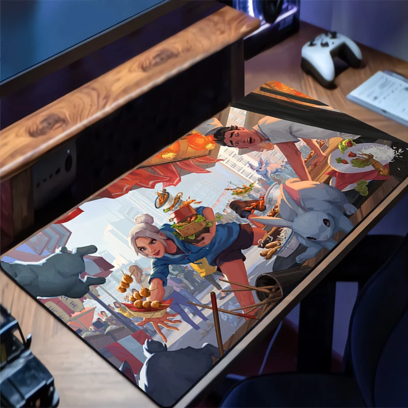 

Mouse Pad Large V-valorant Jett Gamer Keyboard Mat Pads Gaming Desk Protector Laptops Mousepad Deskmat PC carpet Anime Mousepad