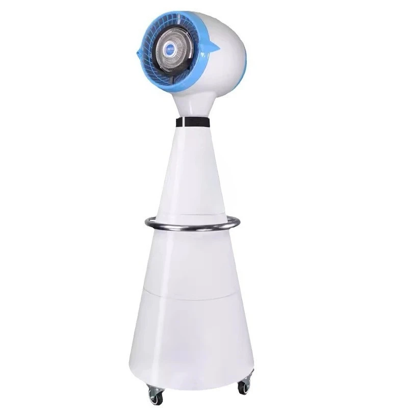 Outdoor waterproof spray cooling commercial fan mobile rainproof shaking head humidification fan