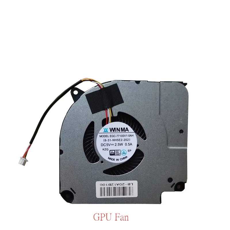 New Original Laptop Cooling Fan For Clevo NH50EA NH50RA NH55RA EFC-70100V1-0AH EGC-77100v1-0AH Fan T58-VB 911ST 6-31-NH5E2-202