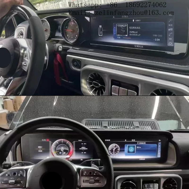 Used Auto Meter Liquid Crystal Display Car Dashboard Screen for Mercedes Benz G Class for G350D G400D Vehicles