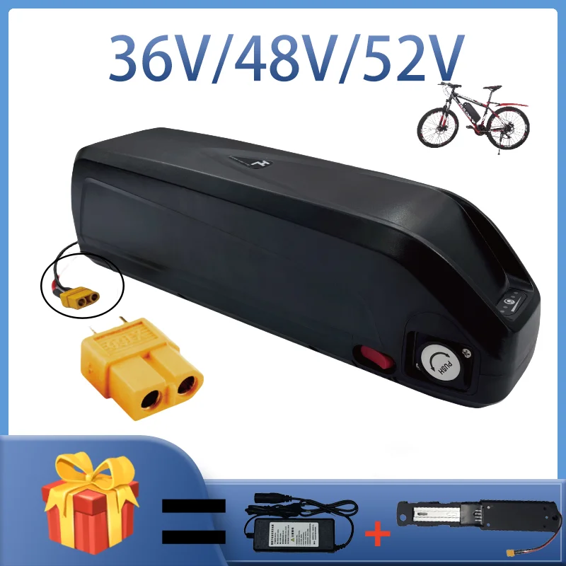 100%NEW 36V 48V 20AH 30AH 40AH 50AH Hailong Ebike Battery 18650 battery and Gift +Charger