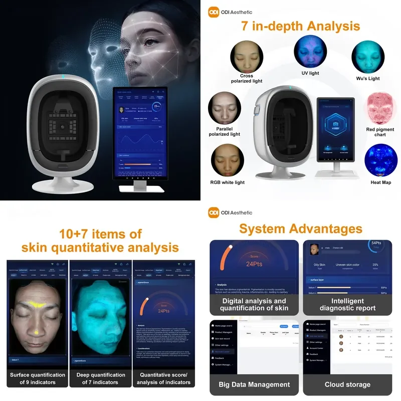 Professional Skin Testing Device Facial Skin Analyzer Facial Scanner for Skin Analysis Tool