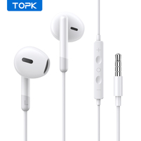 TOPK 3.5mm Earphone In-Ear Sport Earphones with mic for xiaomi iPhone 6 Samsung Headset fone de ouvido auriculares MP3
