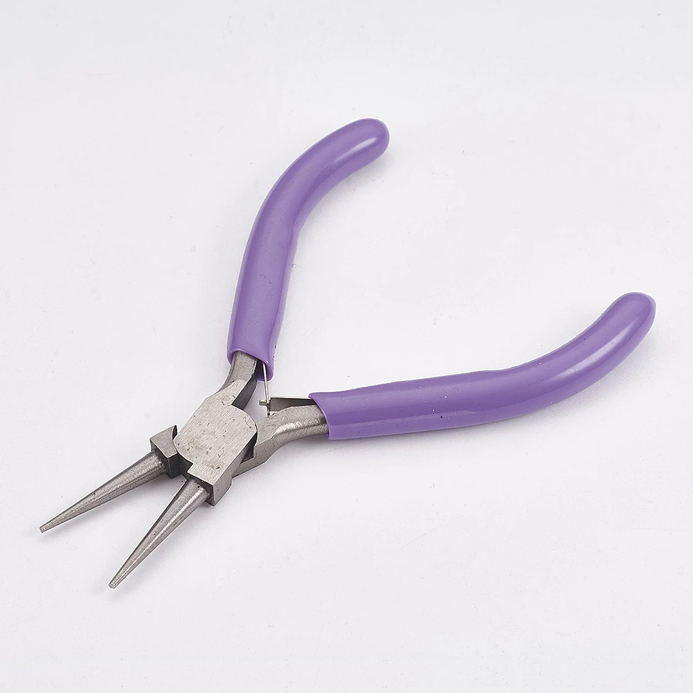 

1pc 45# Carbon Steel Jewelry Pliers Chain Nose Pliers Polishing Gray Stainless Steel Color for Making DIY Jewelry Necklace Tool
