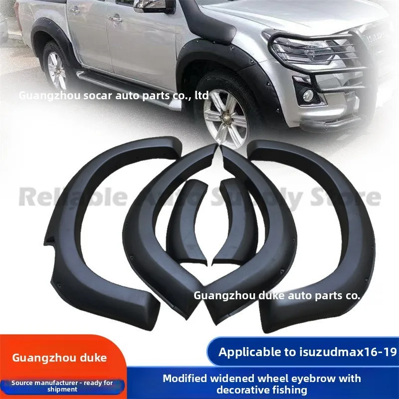 

Для Isuzu D max, широкие расширители крыльев с заклепками 16 19, комплект кузова DMAX, аксессуары для стайлинга, обновленные детали премиум-качества, прочный Des