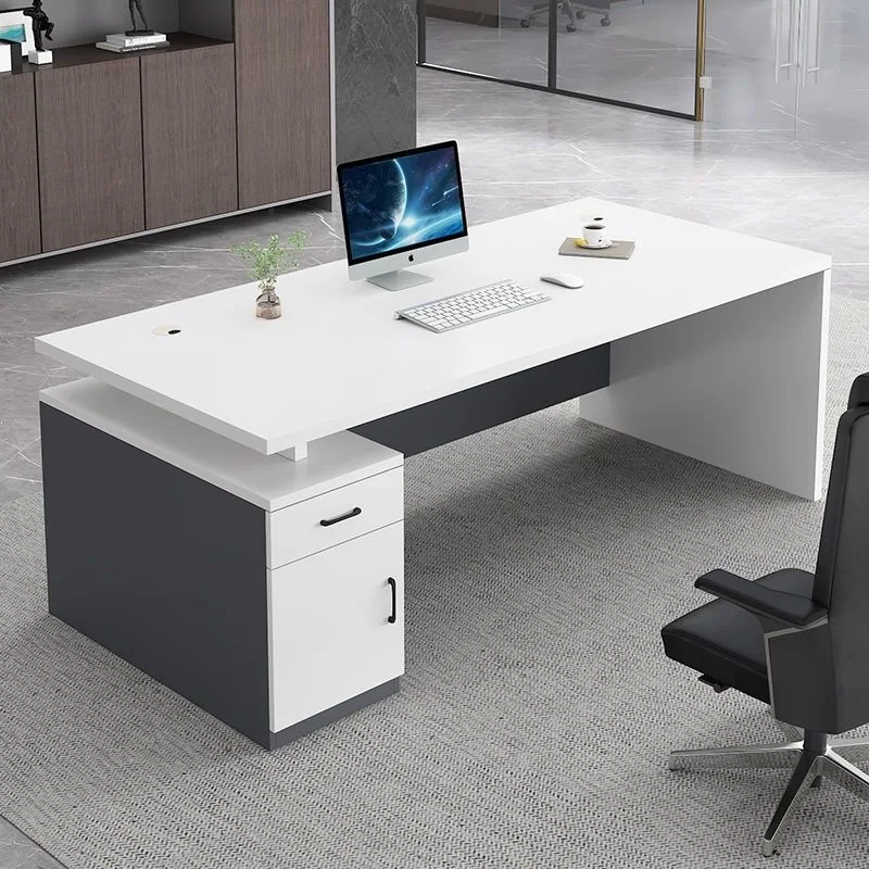 Simple modern office desk and chair combination office boss single small durable computer desk commercial boss table