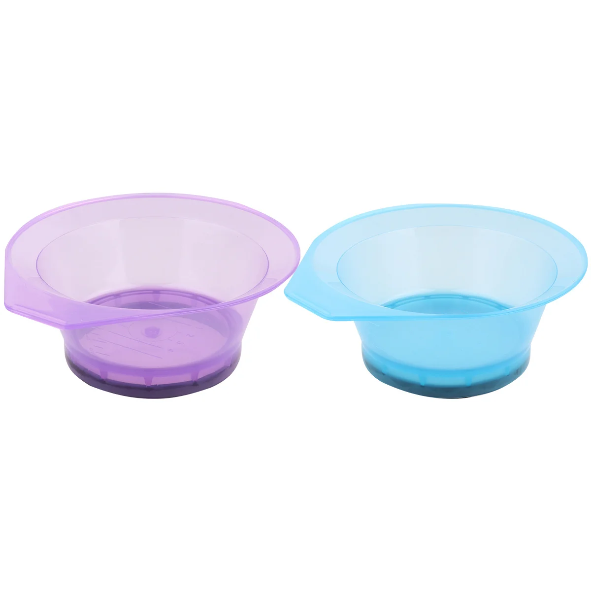 2Pcs Hair Dye Bowl Transparent Plastic Reusable No Mess Salon Tool Hair Coloring Mixing Bowl for DIY Hairdressing - Image 4