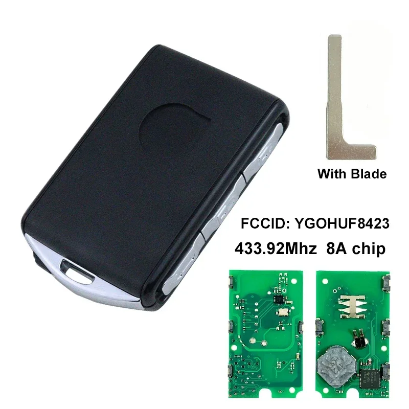 

Брелок-пульт для автомобиля 433,92 МГц с чипом 8A YGOHUF8423 для Volvo S60 2019, S40 2020, S90 2021, XC40 2022, XC60 2023, XC90 2024, V60, V90