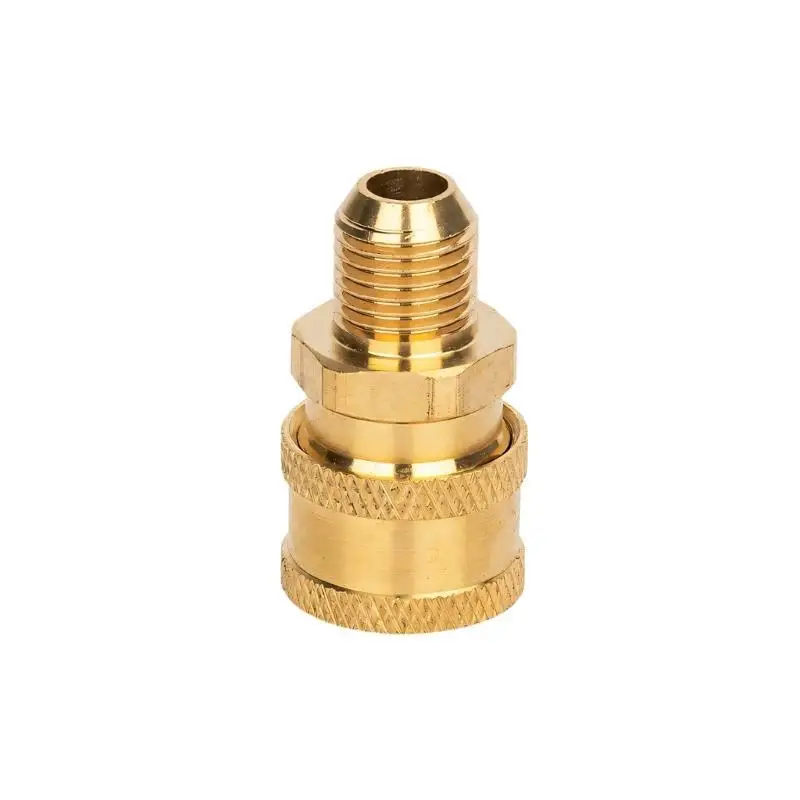 Copper Pressure Washer Adapter with Threaded Coupler Design for Hoses and Matching Cleaning Equipment Fittings D2RD