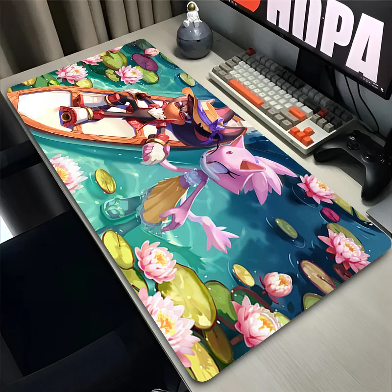Mouse Pad Gamer Keyboard Mousepad Office Laptop Extended Desk Mat Large Gaming Anti-fray Pad S-shadow The H-hedgehog Mouse Mat