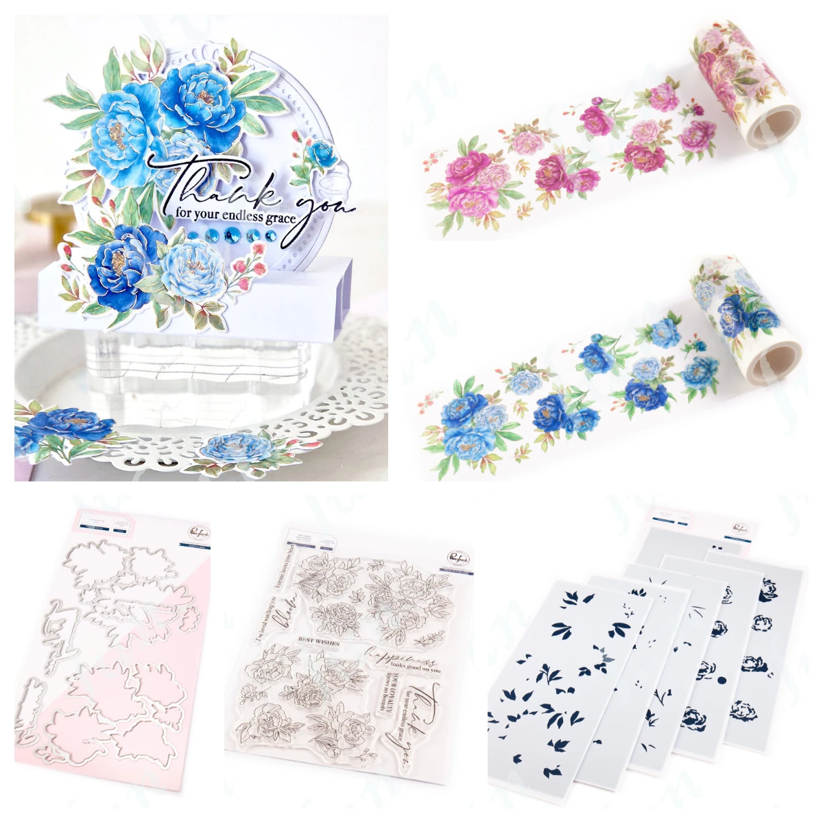 

Metal Cutting Dies for Scrapbooking New 2025 Peony Perfection Washi Tape Crafts Stencils Embossed Template Supplies