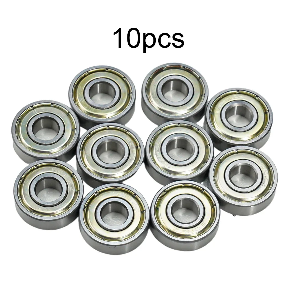 Ball Skate Bearing Bearing Bearings Board Miniature Roller Scooter 10pcs/lot 8x22x7 Mm ABEC-7 Shafts Silver Skate