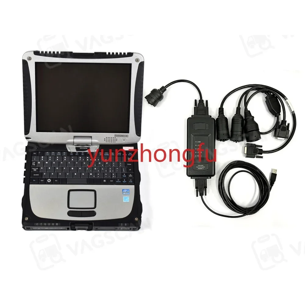 CF 19 Laptop Communication Adapter 3 III ET4 478-0235 J1939 J1708 DataLink + Y cable truck excavator loader diagnostic tool