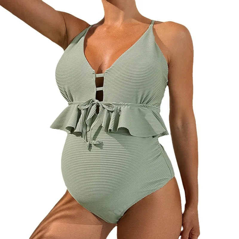 Сексуальный купальник для беременных, женский бикини с принтом, разноцветный цельный пляжный купальник, купальник для беременных, ансамбль