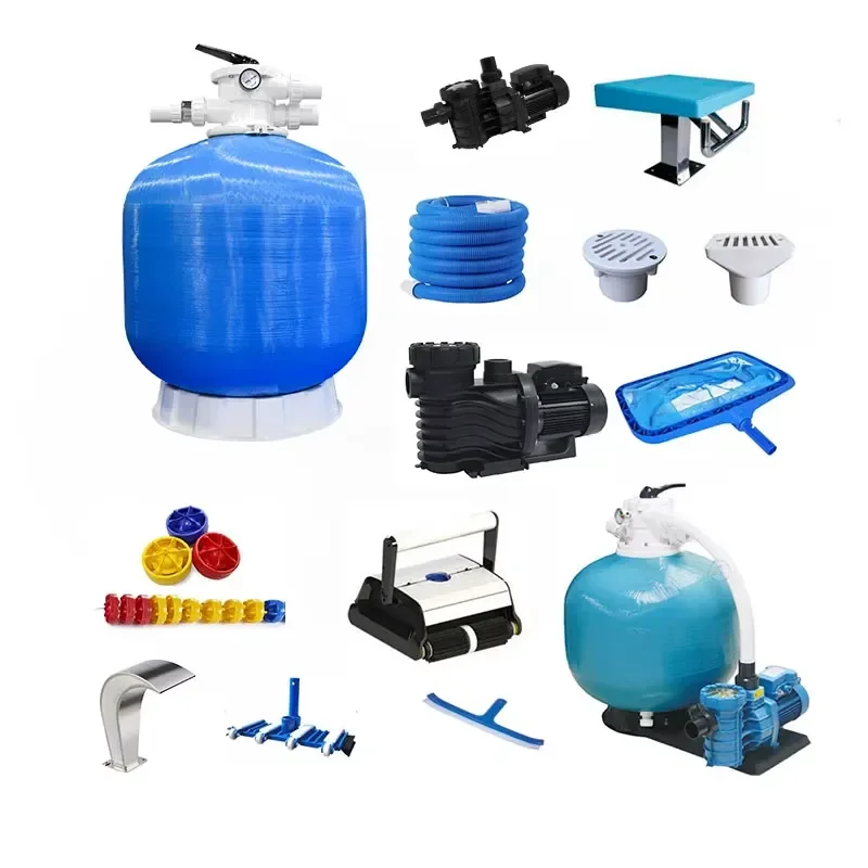 In Ground Swimming Pools Above Ground Pool Filtration System Portable Filter Pump Combo Heating and Cooling System for Hotels