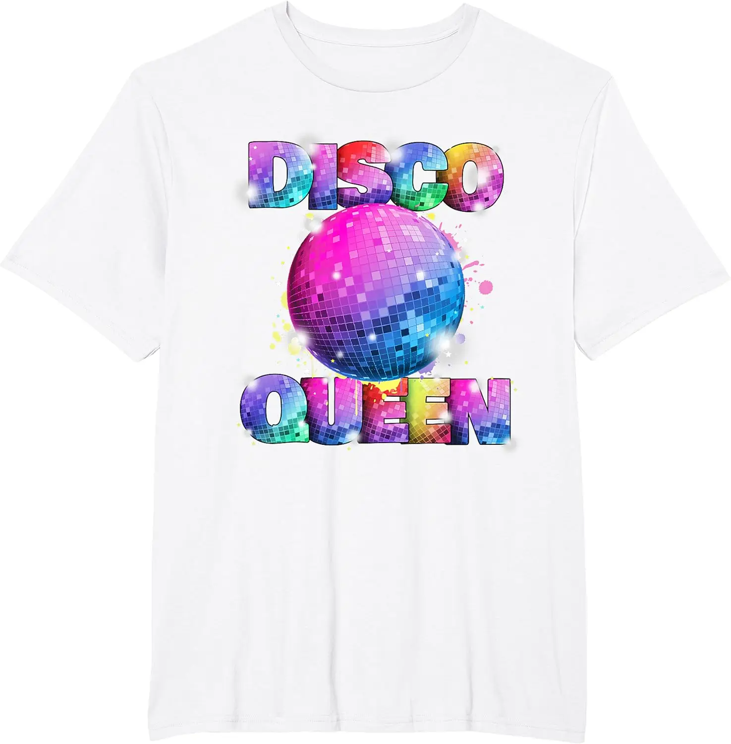 Graphic Birthday Gift Disco Queen 70s Themed Dancing Seventies Ball Costume T-Shirt Men Clothing Streetwear Graphic T Shirts