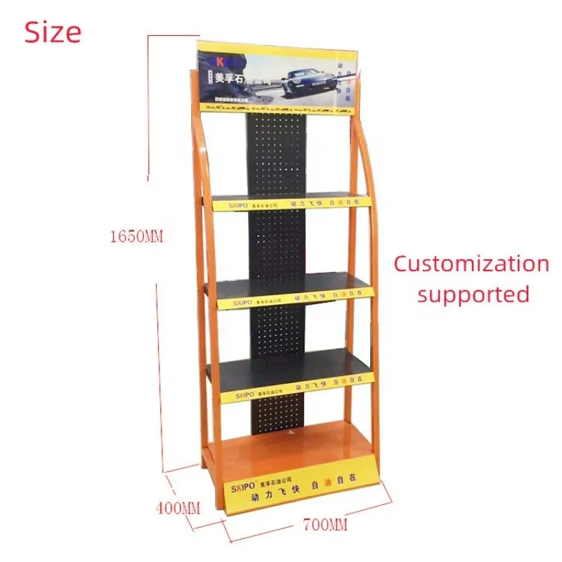 custom.Custom Modern Metal Floor Standing Powder Coated Washable Display Rack Auto Accessories Car Spare Parts Retail Tr