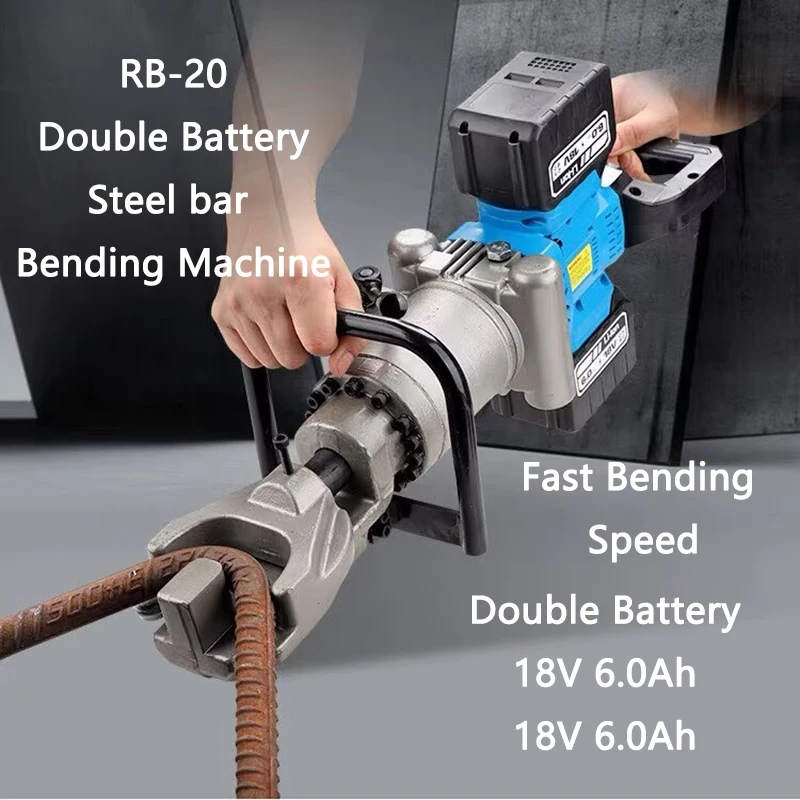 Portable Handheld Battery Electric Hydraulic Steel bar Bending Machine RB-20 Threaded Steel Round Steel Rebar Bender 4-20mm — купить у AliExpress WW