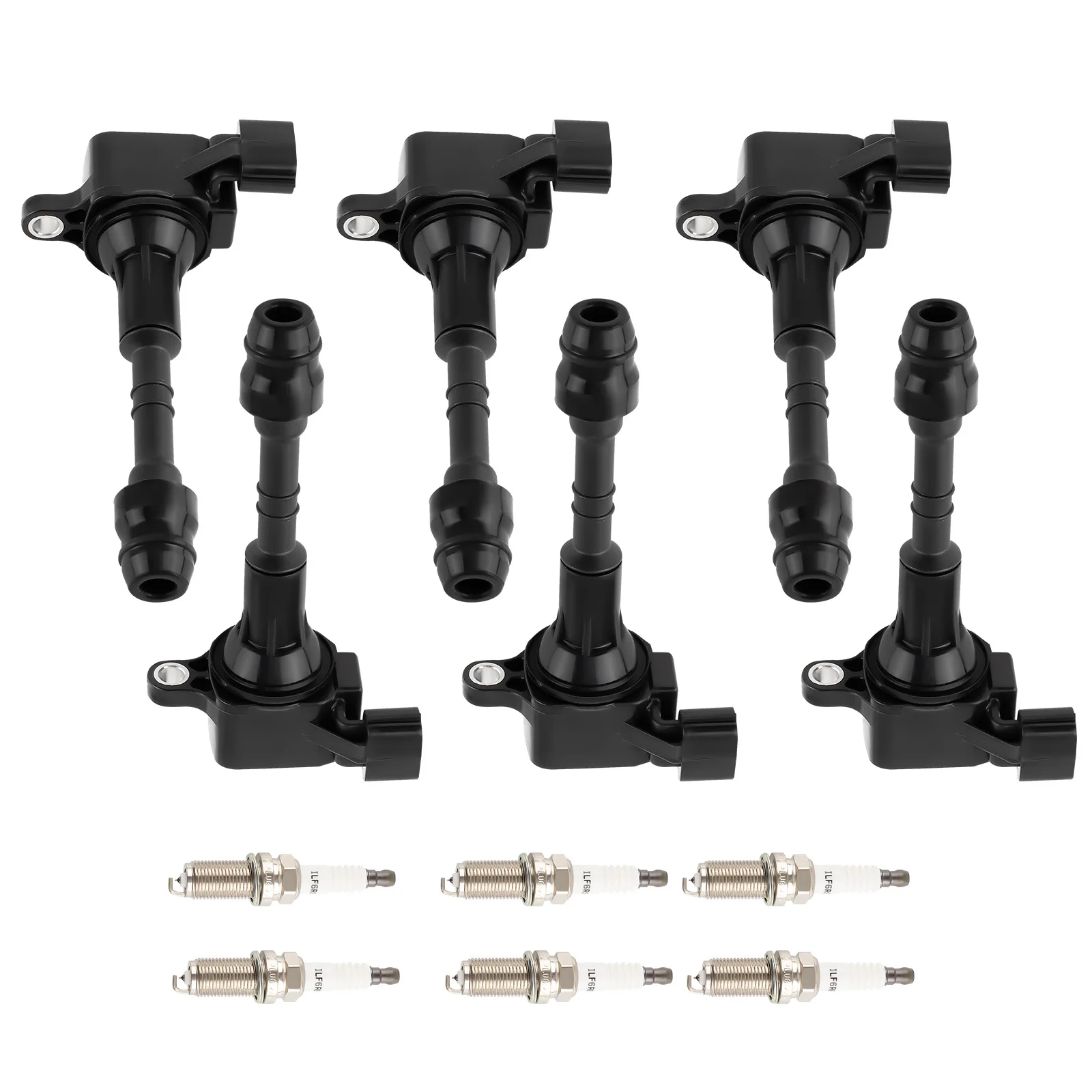 

6 X Ignition Coils + 6 X Spark Plugs Set For Nissan Xterra 4.0L 2005-2006 UF349