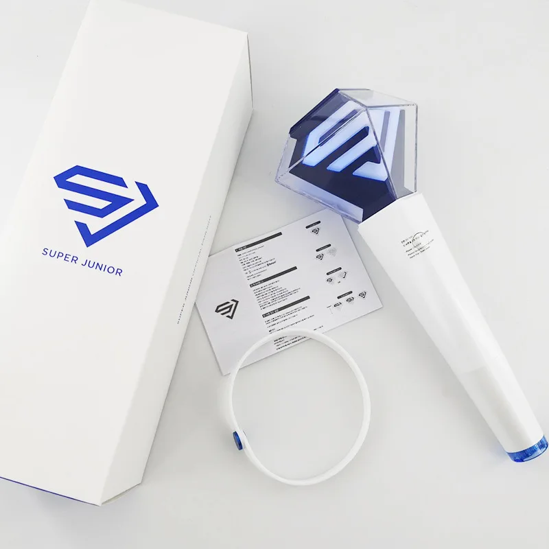 KPOP Super Junior Lightstick Ver.2 with Bluetooth Glow Hand Light Concert Cheer Superjunior Light Stick Lamp Recommend Age