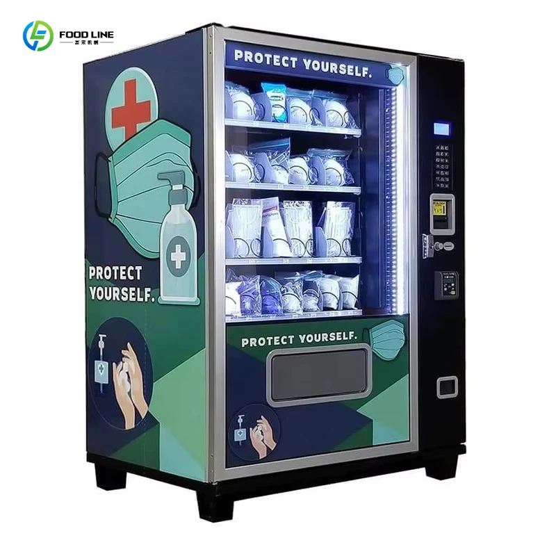 FL PPE Dispensing Machine Touch Screen Auto Vender for Safety Mask Helmet Work Gloves Construction Shop