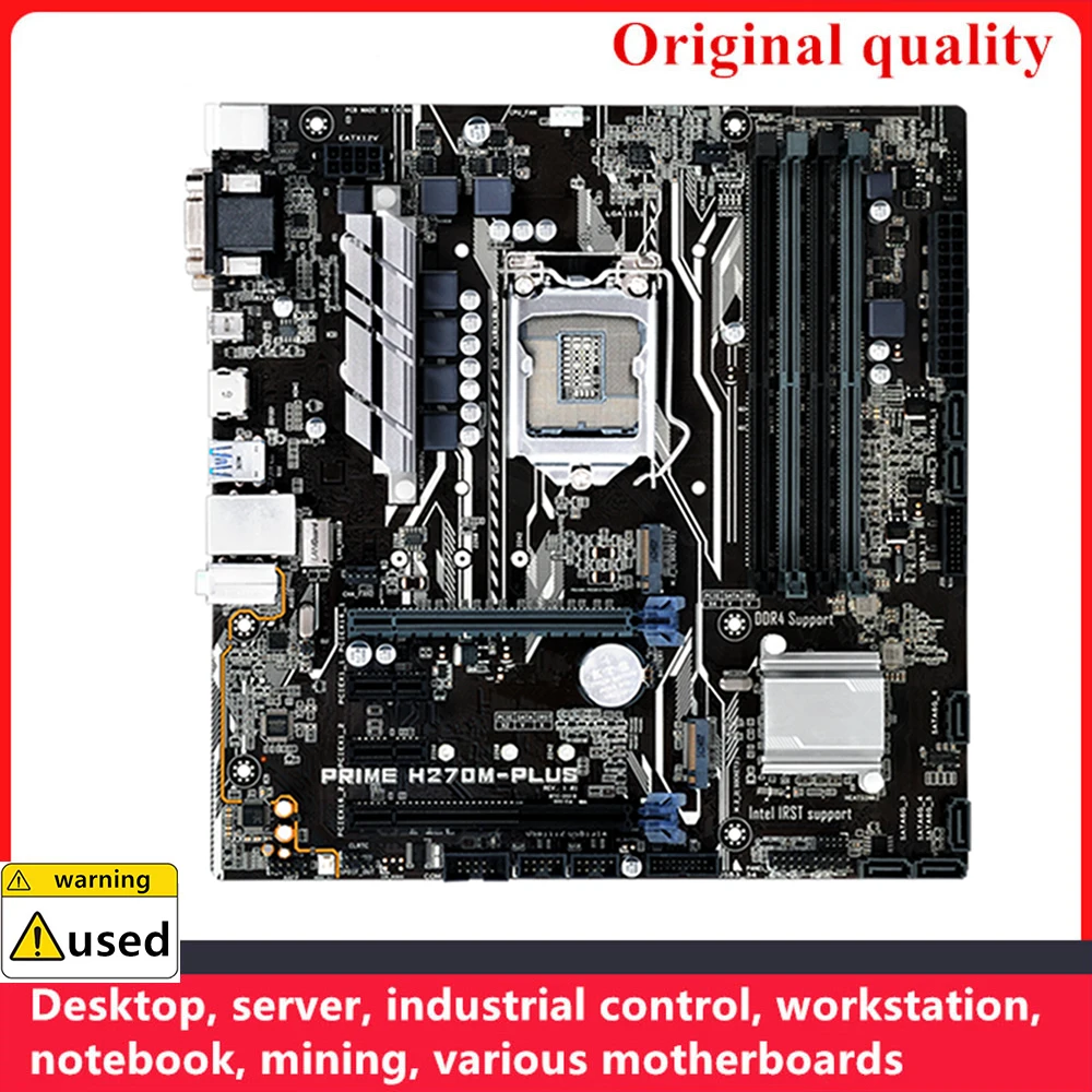 

Used For PRIME H270M-PLUS Motherboards LGA 1151 DDR4 64GB M-ATX For Intel H270 Desktop Mainboard M.2 NVME SATA III USB3.0