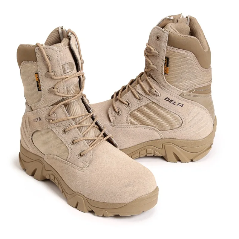 Men's Boots Mid Calf Basic High Gang Army Fans Tactical Desert Land Warfare Outdoor Leisure Mountaineering Shoes Men's Shoes