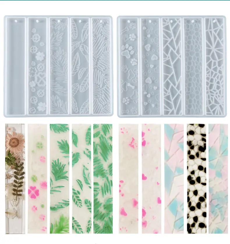 

DIY Leaf Cat Paw Heart Bookmark Epoxy Resin Mold Silicone Jewelry Molds Jewelry Tools