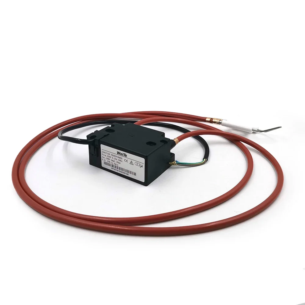 230V Pulse Ignition Transformer Burner Igniter, Waste Oil Burner Ceramic Ignition with Cable for Fuel Oil Heater