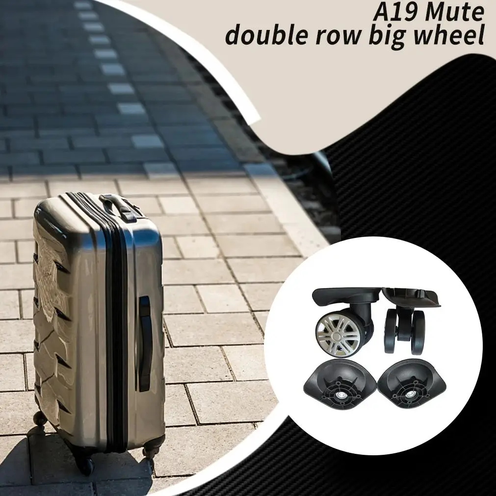 2 Pieces Suitcase Wheels Replacement Travel Luggage Case Caster Organizer Swivel Roller Repair Accessory Rose Rows