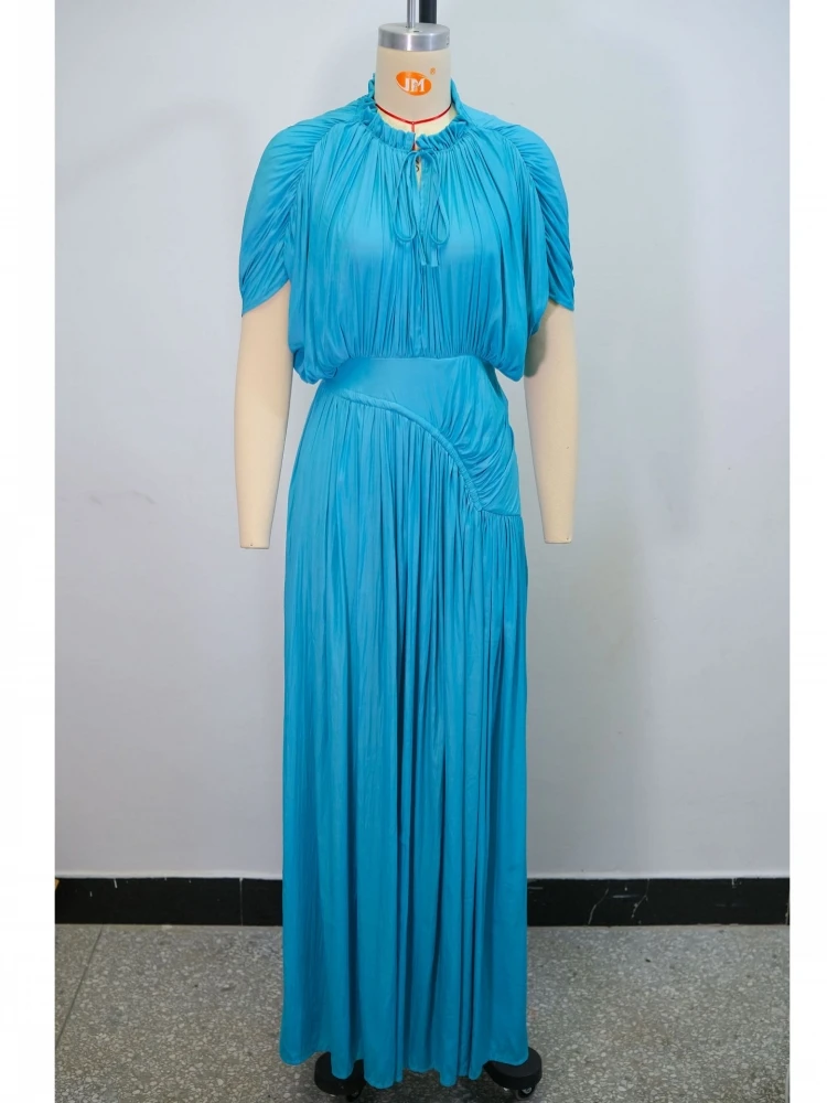 

Африканские платья для женщин, элегантные весенне-летние платья-макси с короткими рукавами, традиционная африканская одежда для женщин, сказочные платья