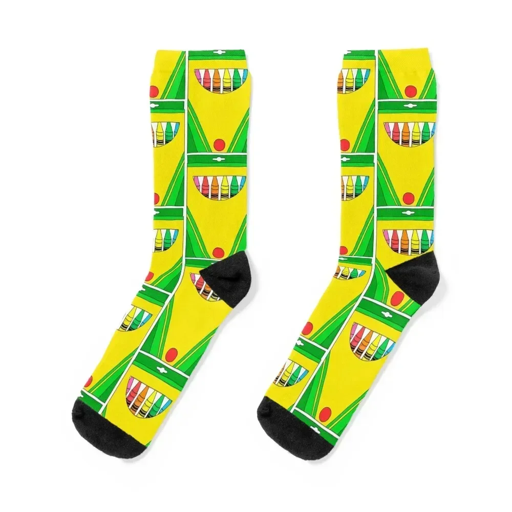 

Crayon Box Socks Antiskid soccer golf designer moving stockings Socks Women's Men's
