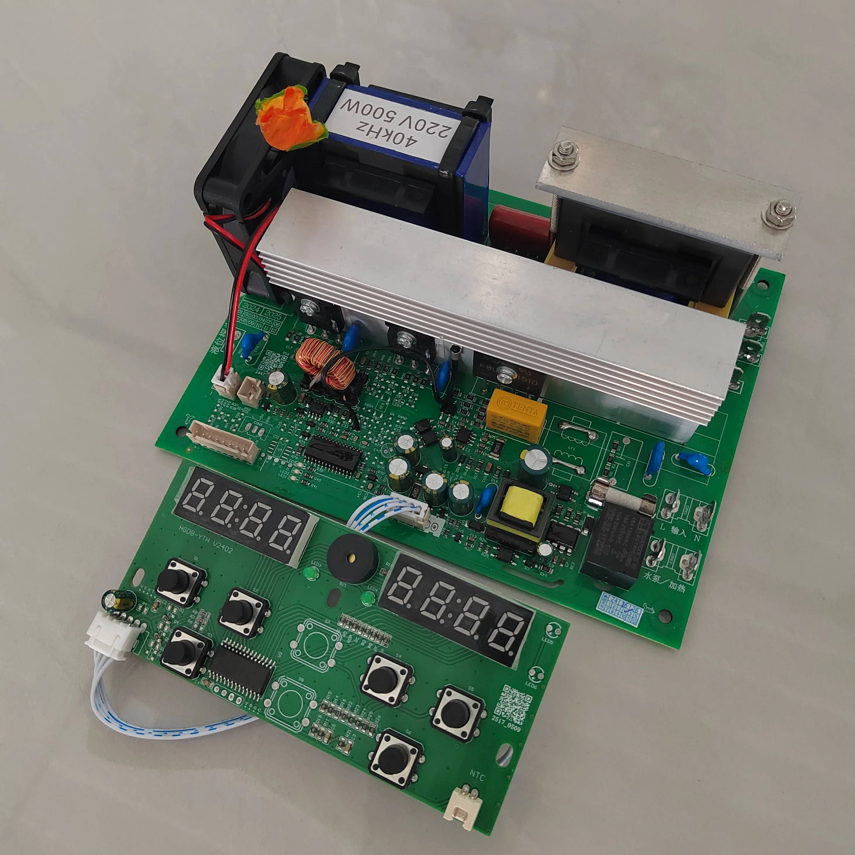 40 كيلو هرتز 800 واط دائرة المولد بالموجات فوق الصوتية ثنائي الفينيل متعدد الكلور مع تعديل درجة الحرارة والوقت