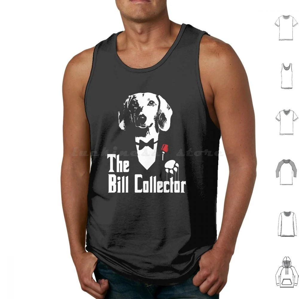 The Bill Collector Tank Tops Print Cotton The Bill Collector Blud Zawg Dog Meme Memes Don Pollo Parody Funny Joke