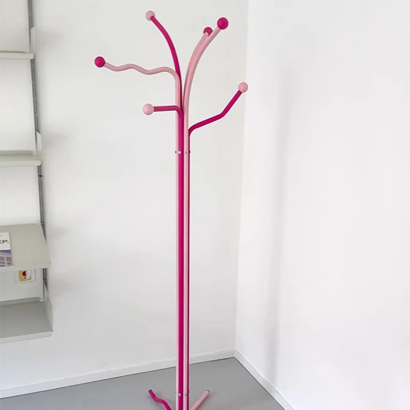 Metal vestido cabides quarto interior sala de estar barato minimalista cabides economia espaço piso arara de roupa móveis para casa