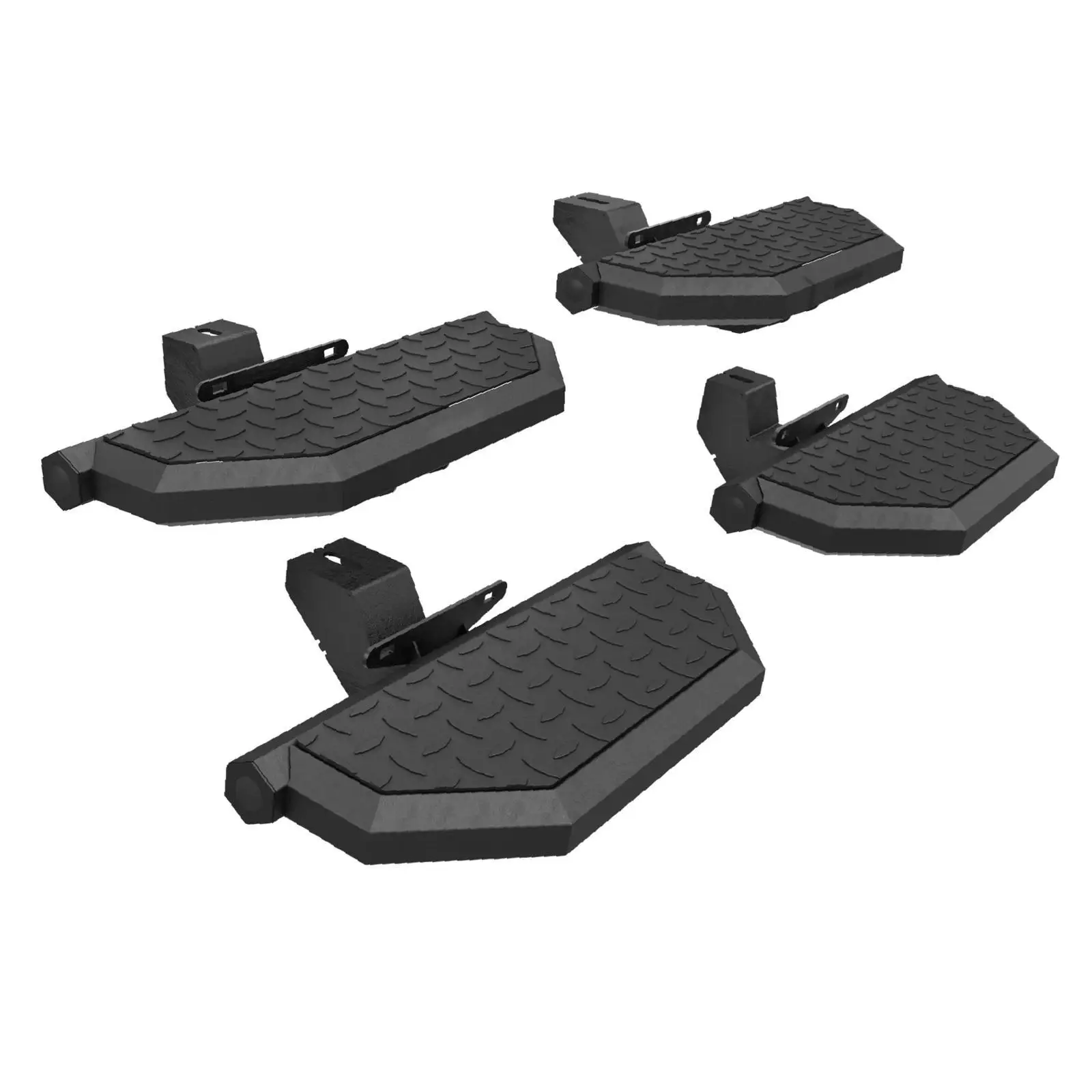 

Усиленные подножки из черной углеродистой стали для пикапов 2018-2025 годов, 4 двери, легкий доступ