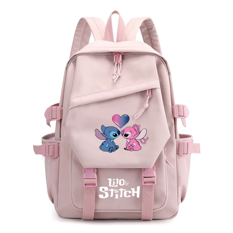 

Lilo and Stitch Schoolbag Male and Female Student Backpack Mochila Best Gifts Large Capacity Girls Anime Kawaii