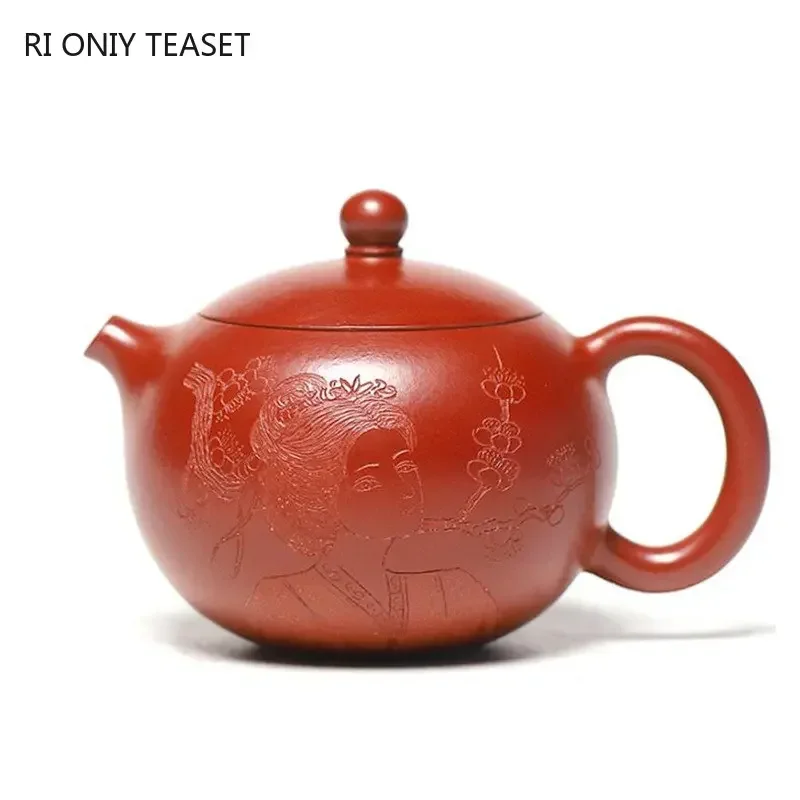 130ml Chinese Yixing Purple Clay Teapots Famous Handmade Tea Pot Raw Ore Dahongpao Mud Kettle Authentic Zisha Tea Set Teaware