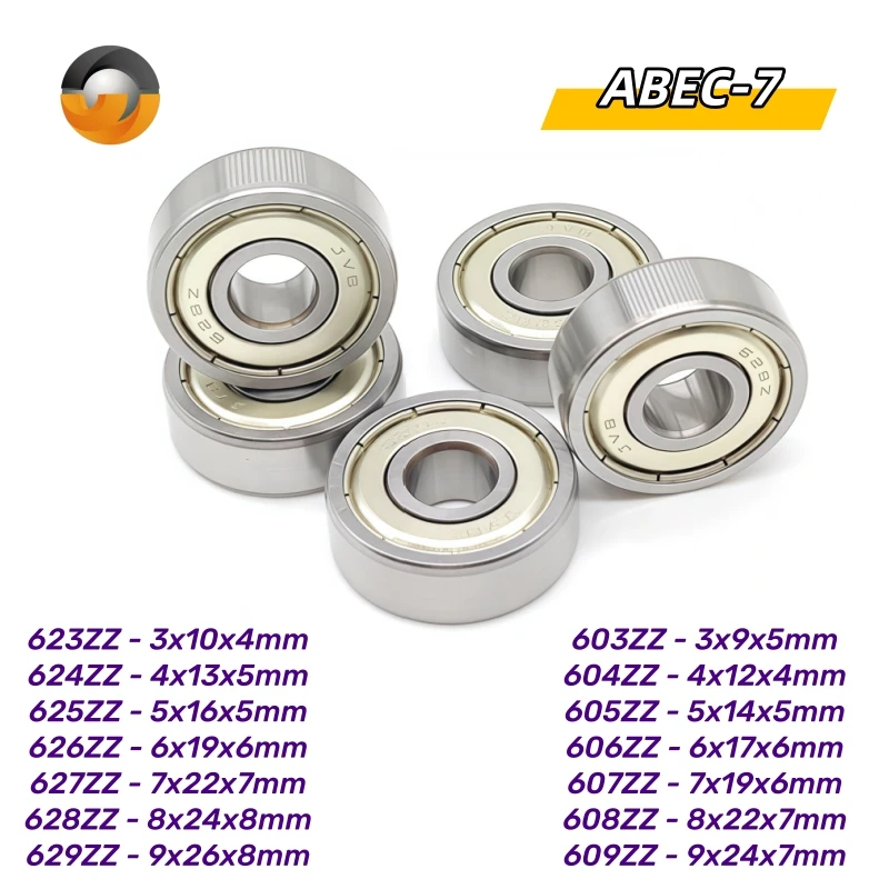 Wholesale 623 624 625 626 627 628 629 603 604 605 606 607 608 609 ZZ Bearing Chrome Steel 3D Printer Parts Bearing Pulley Wheel